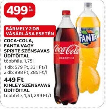 Auchan COCA-COLA, FANTA stb. 1,75 l ajánlat