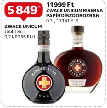 Auchan ZWACK UNICUM 0,7 l ajánlat