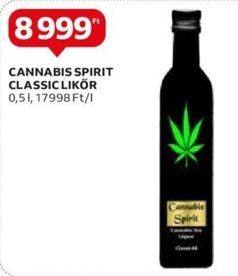 Auchan CANNABIS SPIRIT CLASSIC LIKŐR 0,5 l ajánlat