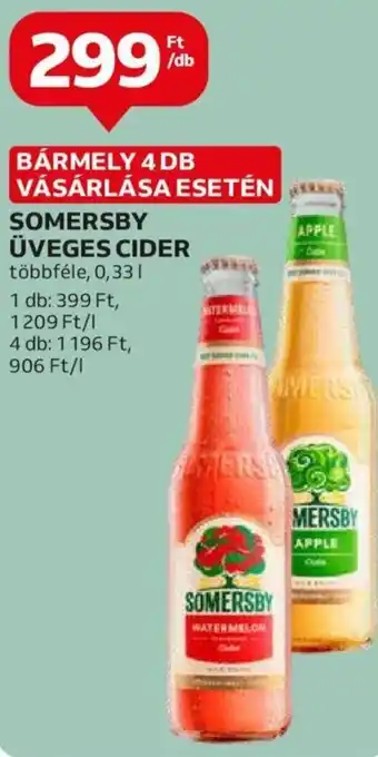 Auchan SOMERSBY ÜVEGES CIDER 0,33 l ajánlat