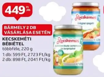 Auchan KECSKEMÉTI BÉBIÉTEL 220 g ajánlat