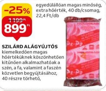 SZILÁRD ALÁGYÚJTÓS 1 db