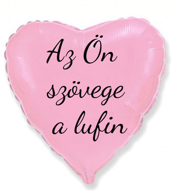 HeliumKing Personal fólia lufi szöveggel - világos rózsaszín szív 45 cm ajánlat