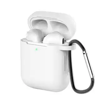 Airpods (1. és 2. generáció) szilikon tok - fehér