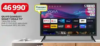 Auchan QILIVE Q24HS231 SMART VIDAA TV 1 db ajánlat