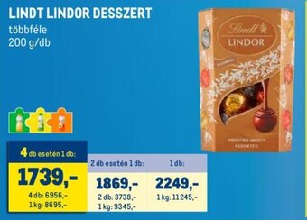Metro LINDT LINDOR DESSZERT 200 g ajánlat