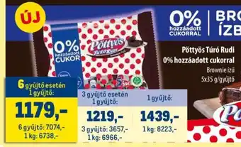 Metro Pöttyös Túró Rudi 0% hozzáadott cukorral 5 x 35 g ajánlat