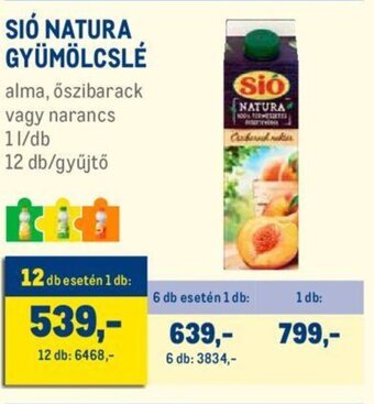 Metro SIÓ NATURA GYÜMÖLCSLÉ 1 l ajánlat