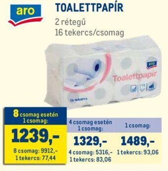Metro TOALETTPAPÍR 16 tekercs ajánlat