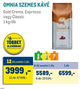 Metro OMNIA SZEMES KÁVÉ 1 kg ajánlat