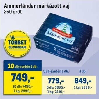 Metro Ammerländer márkázott vaj 250 g ajánlat