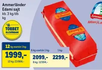 Metro Ammerländer Edami sajt 3 kg ajánlat