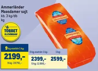 Metro Ammerländer Maasdamer sajt 3 kg ajánlat