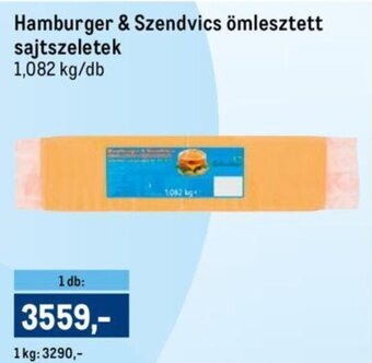 Hamburger & Szendvics ömlesztett sajtszeletek 1,082 kg