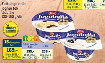Metro Zott Jogobella joghurtok 130 - 150 g ajánlat