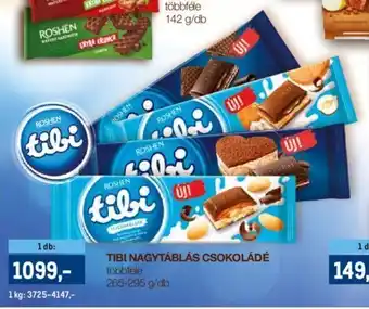Metro TIBI NAGYTÁBLÁS CSOKOLÁDÉ 265 - 295 g ajánlat