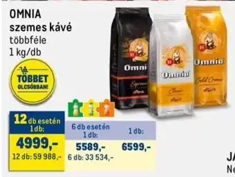Metro OMNIA szemes kávé 1 kg ajánlat