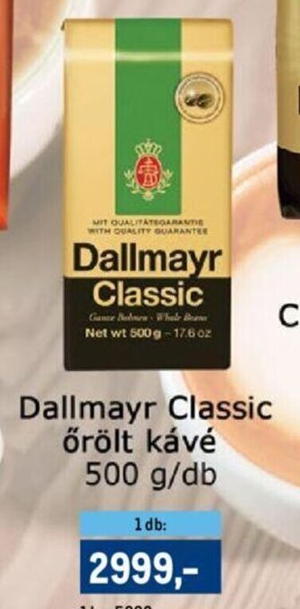 Dallmayr Classic őrölt kávé 500 g