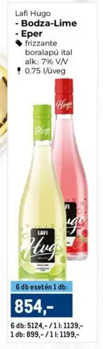 Metro Lafi Hugo Bodza-Lime, Eper 0,75 l ajánlat