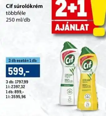 Metro Cif súrolókrém 250 ml ajánlat