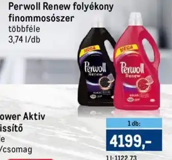 Metro Perwoll Renew folyékony finommosószer 3,74 l ajánlat