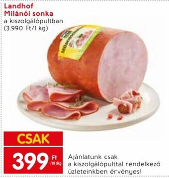 Spar Landhof Milánói sonka 10 dkg ajánlat