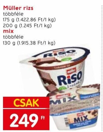 Spar Müller rizs stb. 130 - 200 g ajánlat