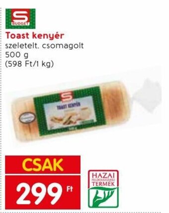 Spar Toast kenyér 500 g ajánlat