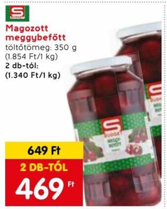Magozott meggybefőtt 350 g