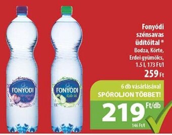 Coop Fonyódi szénsavas üdítőital 1,5 l ajánlat