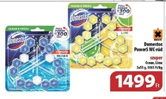 Coop Domestos Power5 WC-rúd 3 x 55 g ajánlat