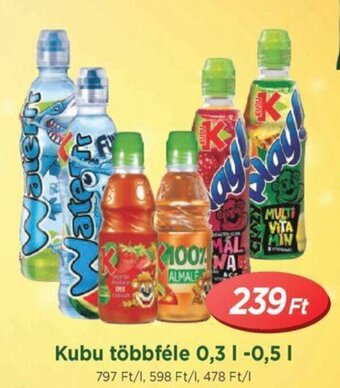 Real Kubu többféle 0,3 / 0,5 l ajánlat