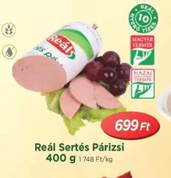 Real Reál Sertés Párizsi 400 g ajánlat