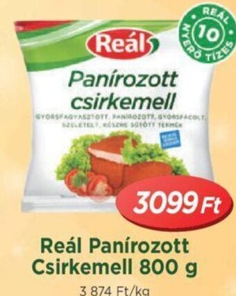 Real Reál Panírozott Csirkemell 800 g ajánlat
