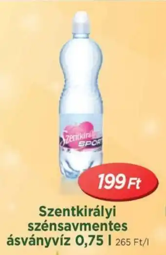 Real Szentkirályi szénsavmentes ásványvíz 0,75 l ajánlat