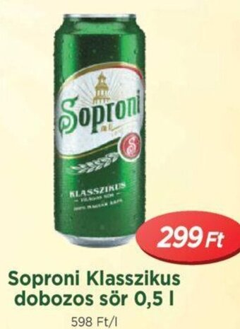 Real Soproni Klasszikus dobozos sör 0,5 l ajánlat