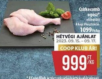 Coop Csirkecomb egész 1 kg ajánlat