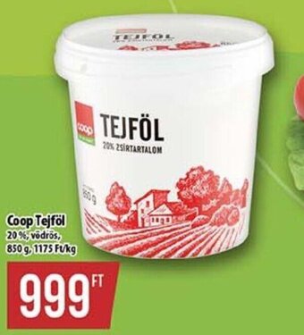 Coop Coop Tejföl 850 g ajánlat