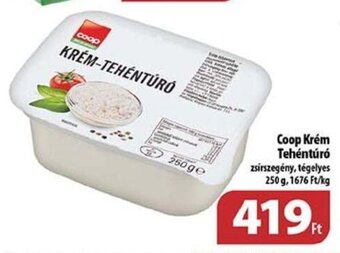 Coop Coop Krém Tehéntúró 250 g ajánlat