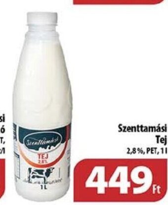 Coop Szenttamási Tej 1 l ajánlat