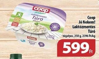 Coop Coop Jó Nekem! Laktózmentes Túró 250 g ajánlat