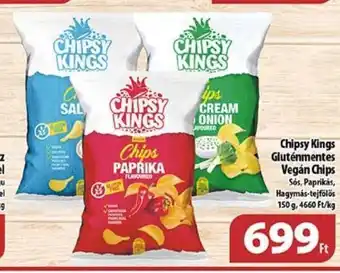 Coop Chipsy Kings Gluténmentes Vegán Chips 150 g ajánlat