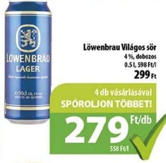 Coop Löwenbrau Világos sör 0,5 l ajánlat