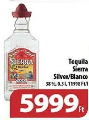 Coop Tequila Sierra Silver/Blanco 0,5 l ajánlat