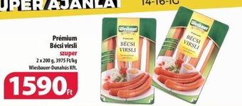 Coop Prémium Bécsi virsli 2 x 200 g ajánlat