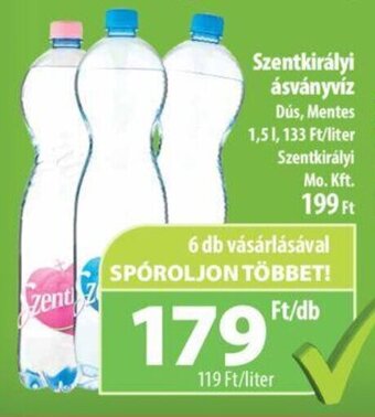 Coop Szentkirályi ásványvíz 1,5 l ajánlat
