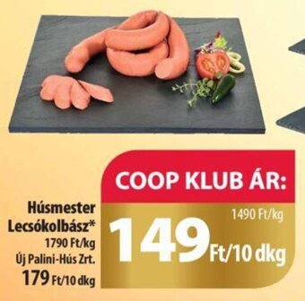Coop Húsmester Lecsókolbász 10 dkg ajánlat