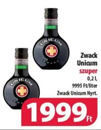 Coop Zwack Unicum 0,2 l ajánlat