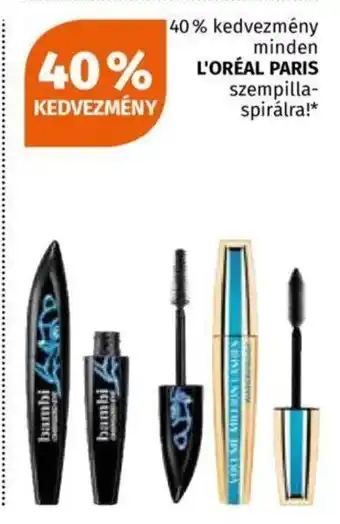 Müller Minden L'ORÉAL PARIS szempilla- spirálra! ajánlat