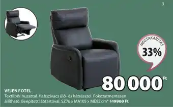 JYSK VEJEN FOTEL 1 db ajánlat